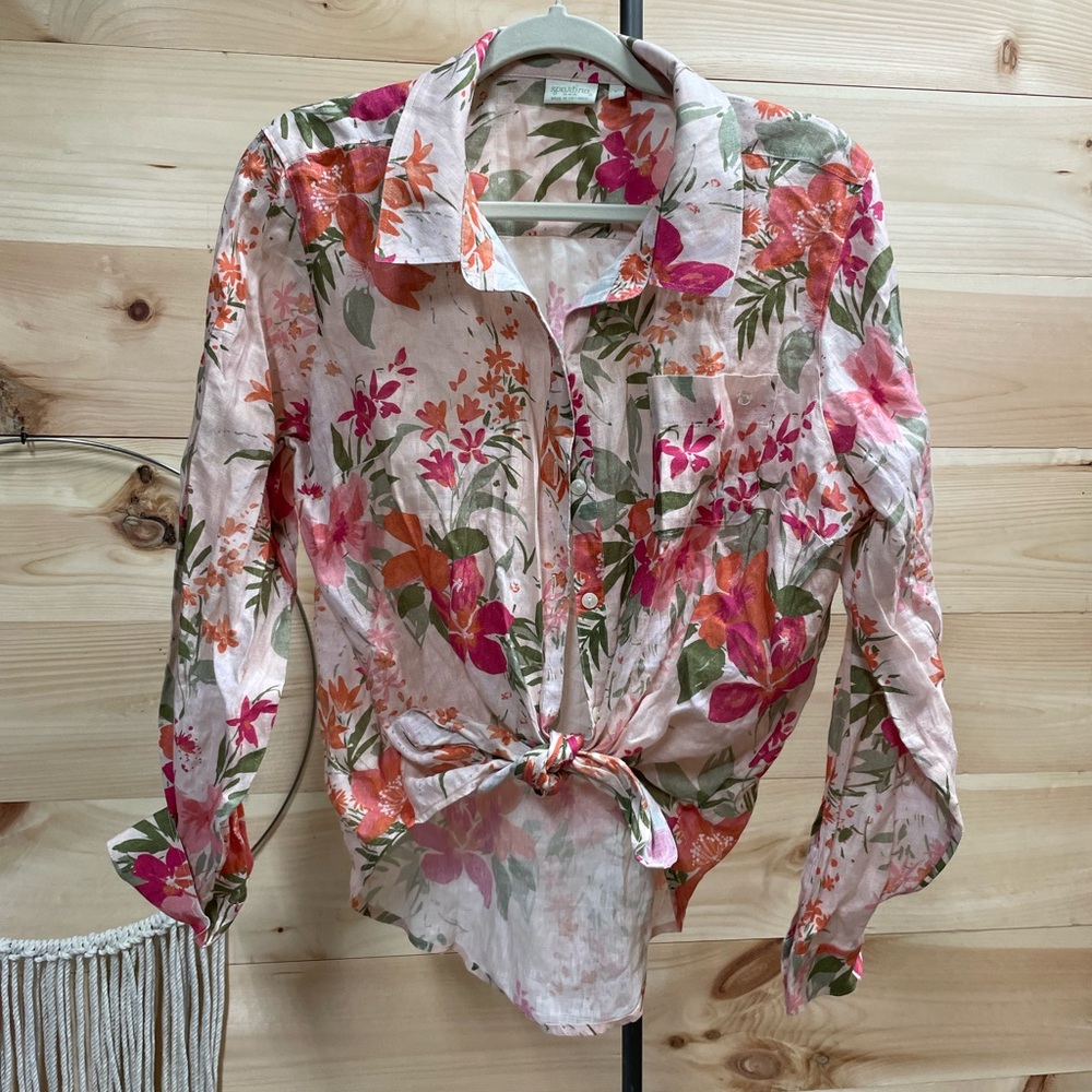 Spartina linen button down